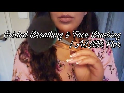 Binaural ASMR | Face Brushing & Guided Breathing Meditation