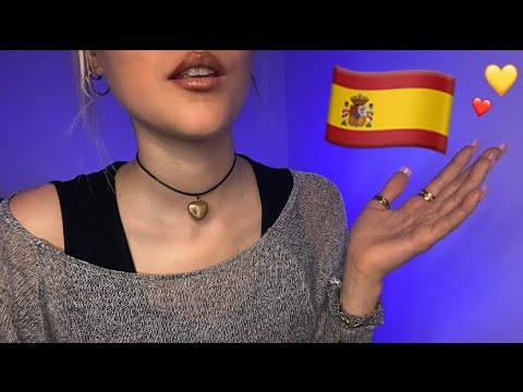 ASMR - my FIRST VIDEO in SPANISH - trying to speak Spanish - Part 2