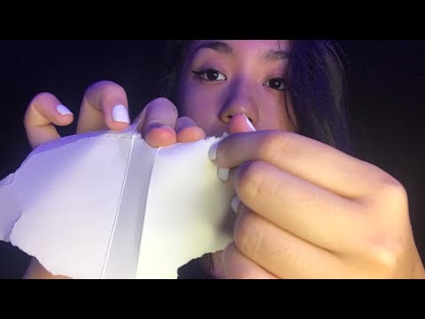 ASMR ~ Satisfying Paper Ripping, Crumpling (Lots of Crinkles)