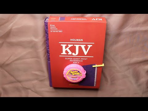 READING BIBLE VERSES ISAIH & PSALM ASMR HUBBA BUBBA CHEWING GUM SOUNDS