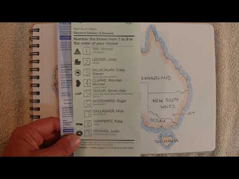 ASMR - Federal Election & Voting - Australian Accent - Chewing Gum & Describing in a Quiet Whisper
