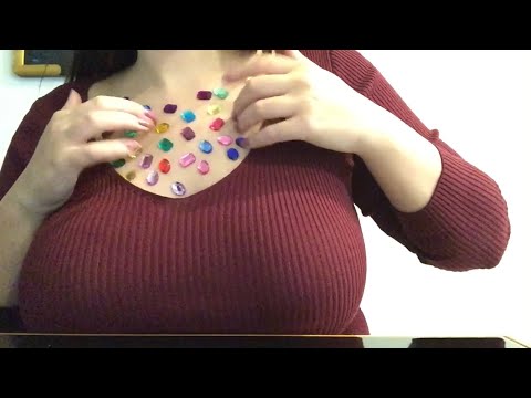 ASMR subtle jewel sounds! Putting on and taking off jewels