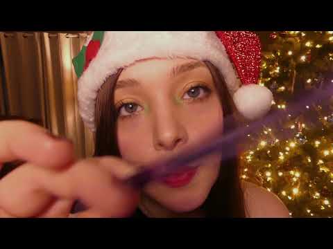 Christmas party makeup RP Asmr