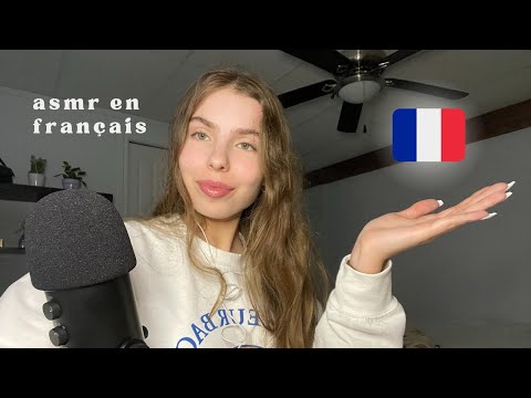 ASMR language in french (brushing the mic + soft spoken)