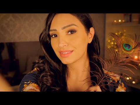 ASMR Facial Relaxation Treatment 💆🏽‍♀️ Headache Relief with Face/Scalp Massage, Brushes, and Feather