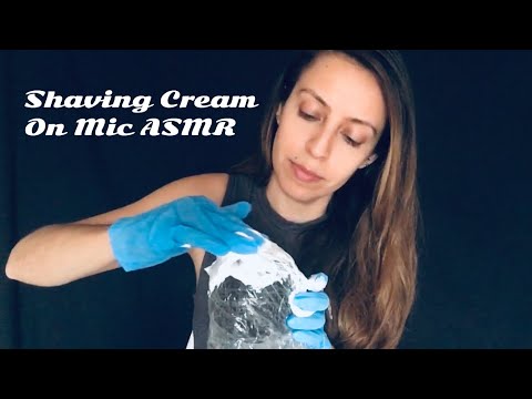 ASMR Shaving Cream On Mic 🎙