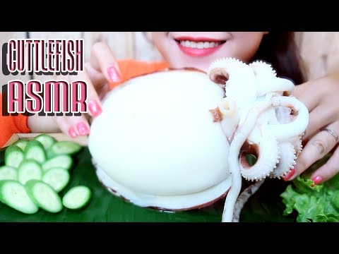 ASMR Giant Cuttlefish (extreme crunchy EATING SOUNDS) No Talking part 02 | LINH ASMR