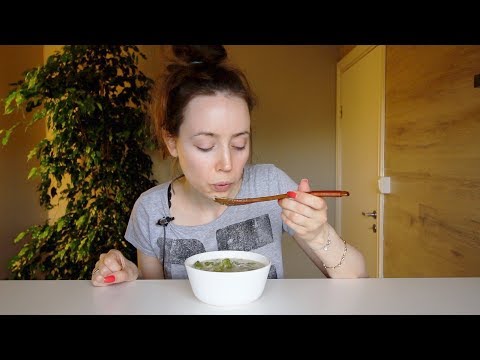 ASMR Eating Sounds Cauliflower Soup