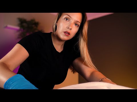 ASMR Muscle, Spine, & Chest Inspection In Bed | Neurological Exam & Movement