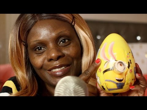 Stickers Candy Bananas Yellow Egg ASMR Eating Sounds