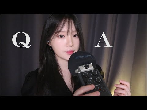 ASMR(Sub✔) Q&A 2탄 (진성공개,MBTI,최종목표) my real voice