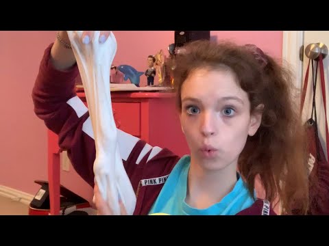 ASMR playing with slime again because why not its fun and has good sounds!!!