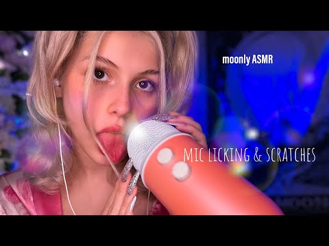 ASMR-blue yeti licking & scratches🫠(mouthsounds,tingly,sensitive…)