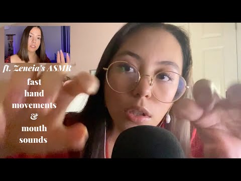 ASMR | Fast & Aggressive Mouth Sounds and Hand Movements with Zeneia's ASMR