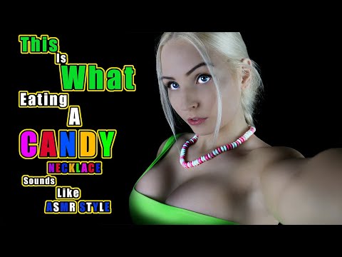 ASMR Candy Necklace Eating In 4k Ultra HD