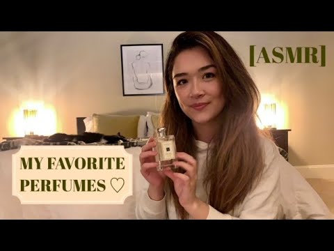 [ASMR] Chatting and Tapping on My Favorite Perfumes! (Feat. my 2 kitties)