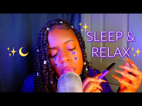asmr ♡ soft & relaxing whispers + tingly taps to melt your brain 💜✨