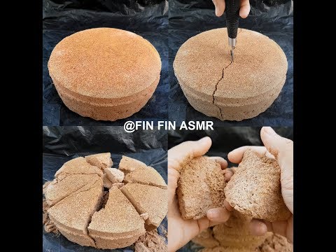 ASMR : Cutting&Crumbling The Sand Cake | Very Satisfying and Relaxing #72