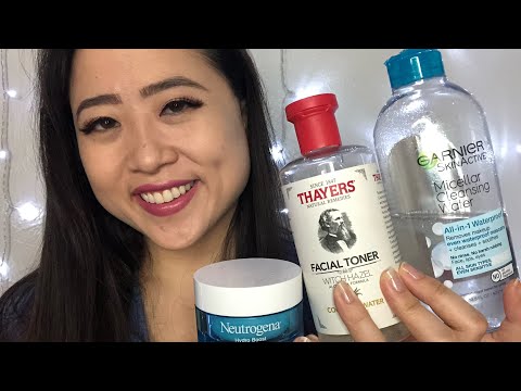 ASMR | My CHEAP Skincare Routine | Recommendations, Whispering