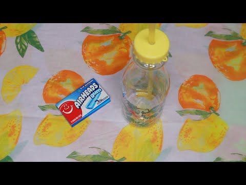 Tropical Bottle Tapping ASMR Airheads Gum Chewing