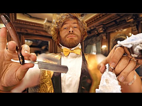 💈ASMR💈🪒MOST LUXURIOUS Barbershop (for the super rich) Razor Shave 💈🪒