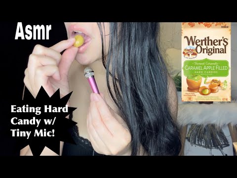 Asmr Eating Hard Candy with Tiny Mic Some Whispering