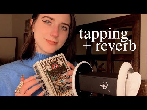 ASMR Gentle Tapping and Scratching with Reverb/Echo (whispered)