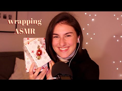 [ASMR] wrapping presents with me 🎄 (german/deutsch) Verpacke Geschenke mit mir 🎁
