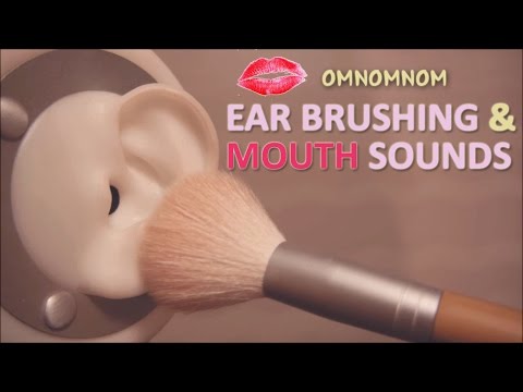 ASMR. 붓소리&입소리 Ear Brushing & Mouth Sounds (No Talking)