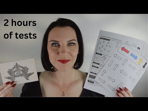 ASMR 2 hours of tests (cognitive, perception, focus, Rorschach and intuition tests)
