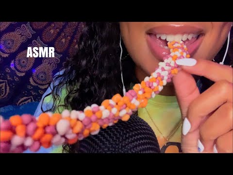 ASMR | Nerds Rope Candy 🧡 Lipgloss 💄 + other Triggers 🤍
