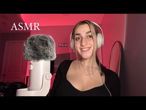 ASMR mic brushing and nail tapping - whispered