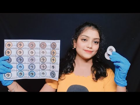 ASMR Put Contact lense On Your Eye with Eye Exam