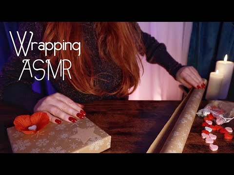 Quietly Wrapping Gifts 🎁 ASMR 🎁 Paper, Card, Scissors, Tapping, Crinkles