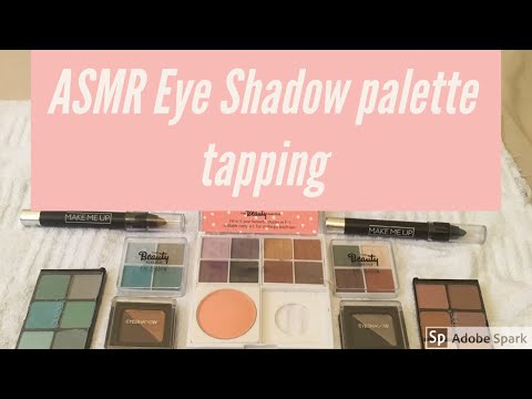 ASMR Tapping on Eye Shadow Palettes (Requested by Sapphire) ~ Showing you my New Makeup