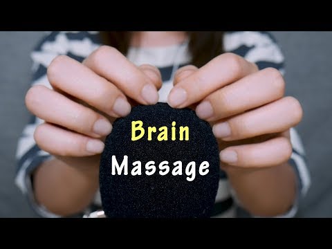 [ASMR No Talking] Brain Massage | Tracing Scratching Rubbing windscreen & microphone