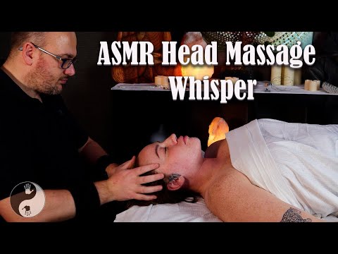 [ASMR] Relaxing Head, Neck & Chest Massage So good she Fell Asleep [Whispered]