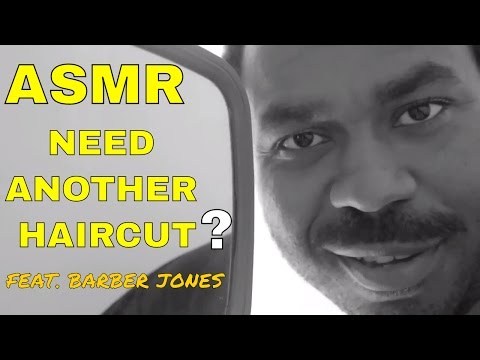 ASMR Haircut Roleplay BARBER JONES Hair Brushing & Hair Cutting with Scissors (Soft Spoken) BINAURAL