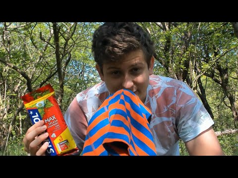 ASMR Taste Testing Chewing Gum! ( In The Woods! )