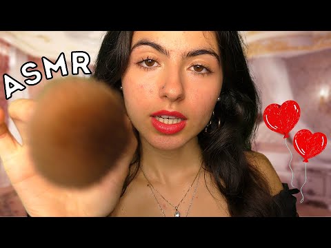 ASMR || valley girl does your valentine makeup