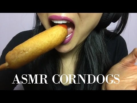 ASMR Pogo Corndogs EATING SOUNDS | SAS-ASMR