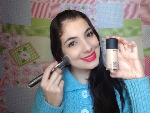 Aplicando Studio Fix da MAC (antes e depois) - #JulhoTodoDia