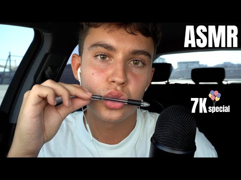 4K ASMR | Pen Eating and Sucking Mouth Sounds - 7,000 subscriber special!