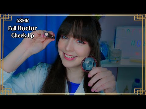 ⭐ASMR Full Doctor Check-Up [Sub] Scalp Check, Cranial Nerve, Eye Exam, Ear Cleaning
