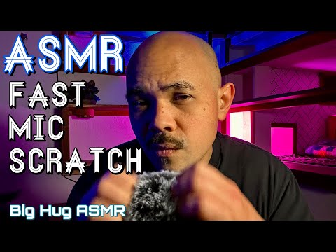 [ASMR] Fast easy tingles from my lightning fast mic scratching + peaceful whispers 😌🤗
