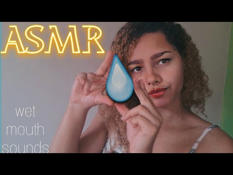 ASMR || Spit Painting, Hand Movements & Hand Sounds *wet sounds*