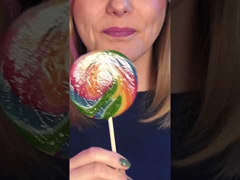 Swirl Lollipop eating | ASMR 🍭