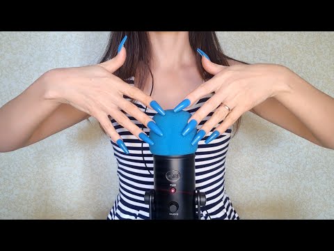 ASMR Mic Scratching - Brain Scratching | No Talking for Sleep with Long Nails 3H