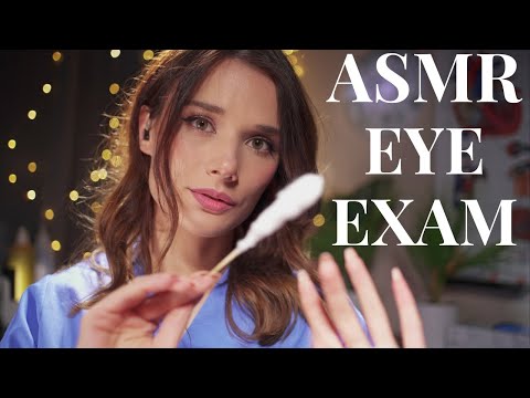 ASMR Eye Exam #shorts Cranial Nerves all Over the place  👁👄👁 Roleplay Sleep Exam