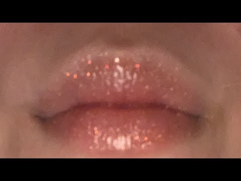 ASMR kissing mouth sounds nibbling at the end